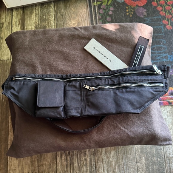 RICK OWENS DRKSHDW belt bag DA02B4427 black/ black NWT Unisex - Picture 2 of 14